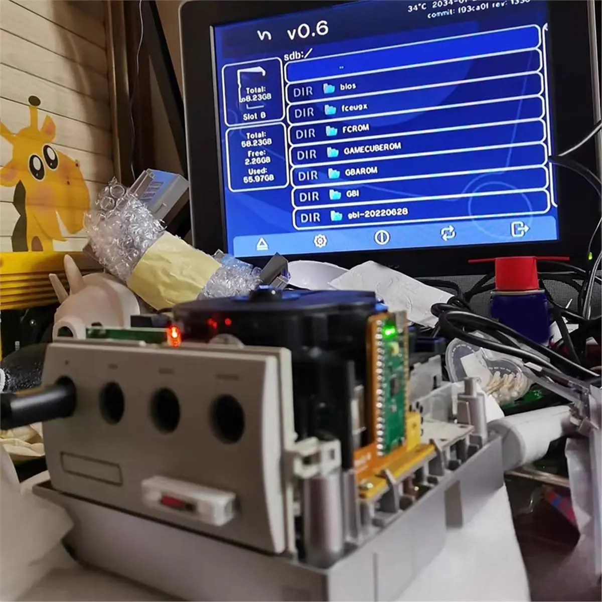 【AT48】 NEW Mod Picoloader Solder Less for Dol 001 101 Console with Rp2040 Picoboot