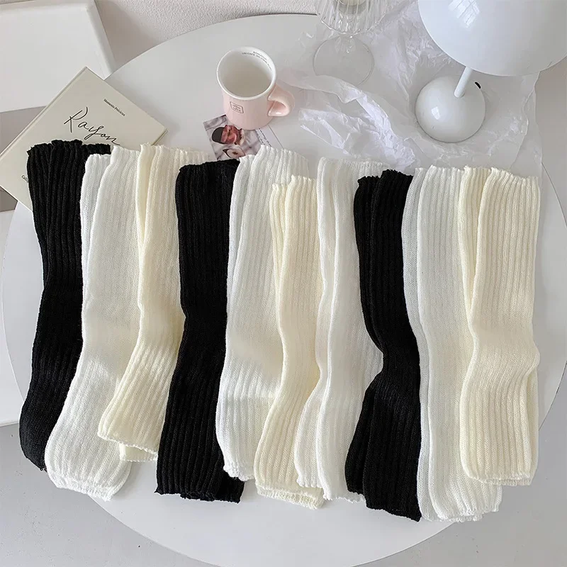 Ballet Style Bandage Bow Knee Socks Knitted Foot Cover Sweet Girls Leg Warmer Long Socks Women Versatile Elephant Socks