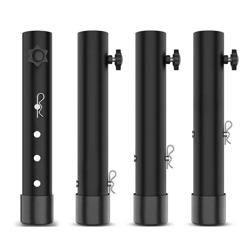 For Adjustable Folding Table Leg Risers Extenders Steel Black 3-12 Inch Height Lifters For Straight Curved Legs Home Garden
