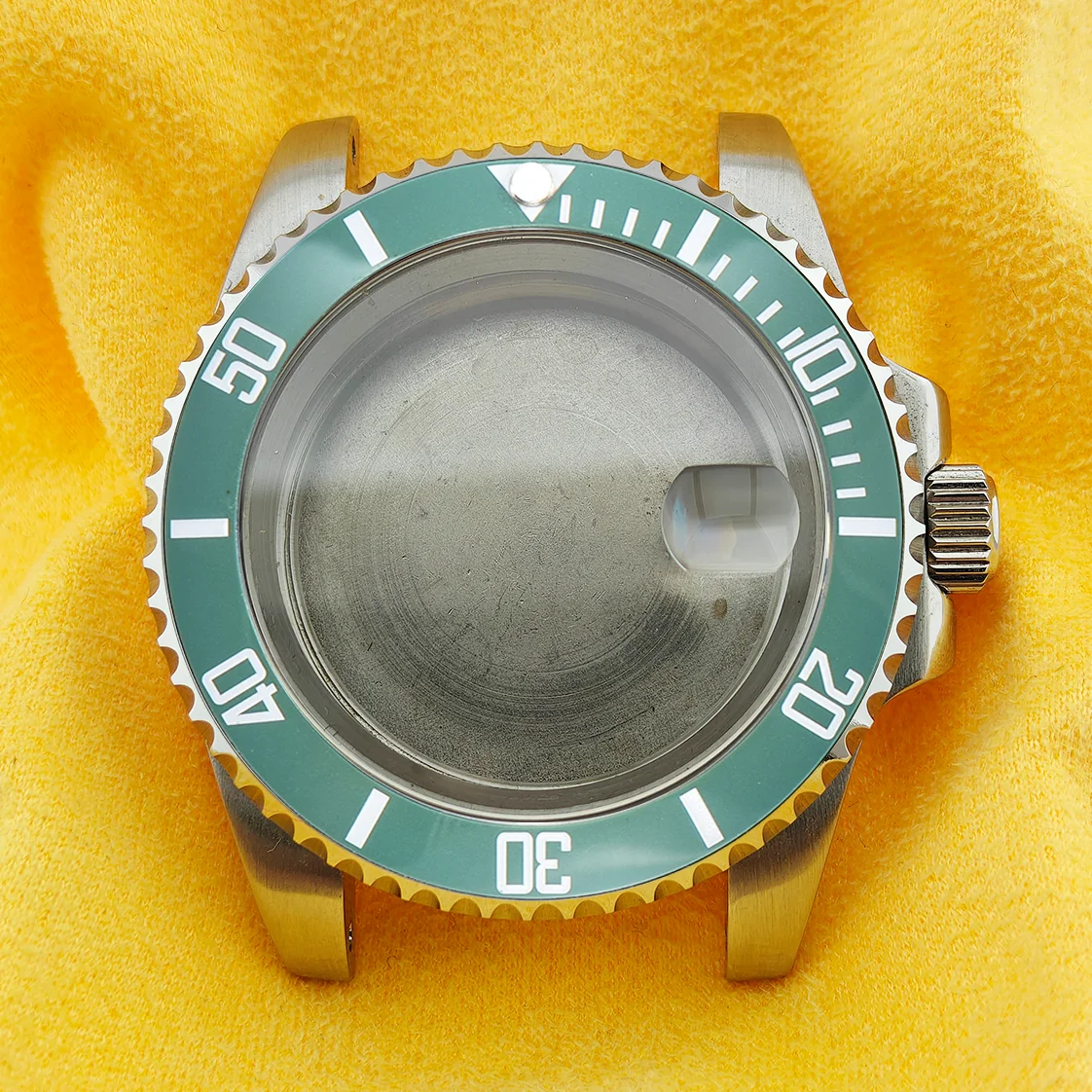 NH35 Cases SUB Cases 40mm Stainless steel Case Sapphire Glass High-quality Transparent Back Case NH35 Men's Watch Accessories
