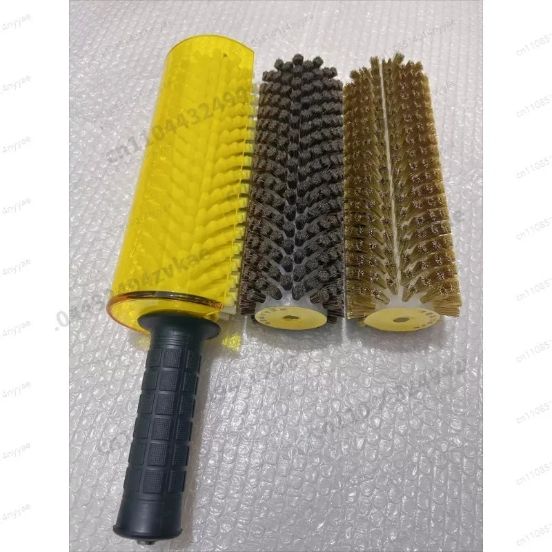 Ski Waxing Polishing Roller Brush Set - Nylon & Horsehair Rotobrush Kit for Snowboard Wax Application and Finishing