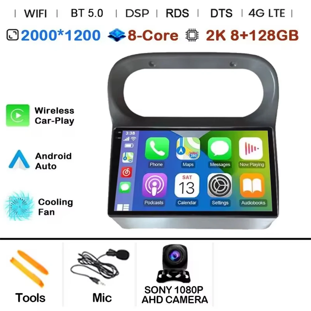 Android 15 Carplay Stereo voor Renault Twingo 2005 - 2013 Carplay Auto Scherm Autoradio Intelligent Systeem GPS Navigatie GPS RDS