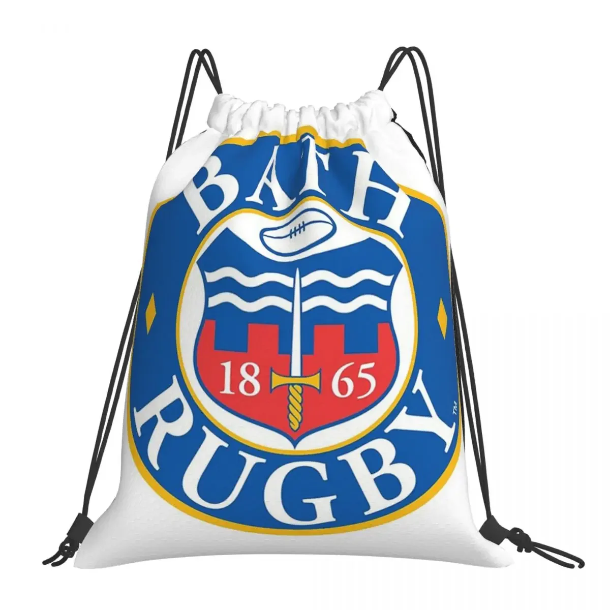 Bath Rugby Backpacks Fashion Portable Drawstring Bags Drawstring Bundle Pocket Sports Bag BookBag For Travel Students