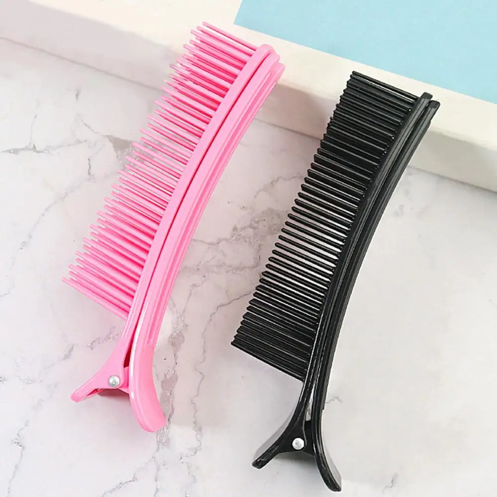 Stylist Hair Clips 4pcs Professional Hair Sectioning Clips Non-slip No-trace Duckbill Hair Parting Combs Salon Styling for Women