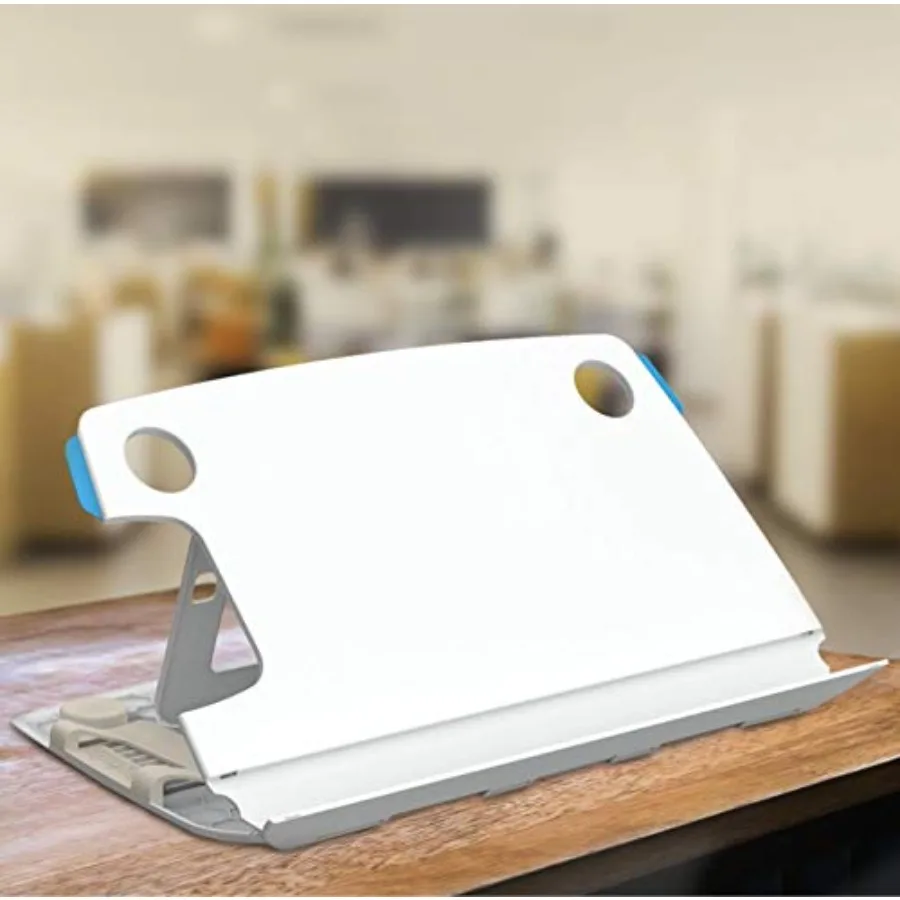 

Тонкая подставка для ноутбука для использования на столе, цвет Alpine White, из высококачественного алюминия, с элегантным дизайном для повышения производительности.