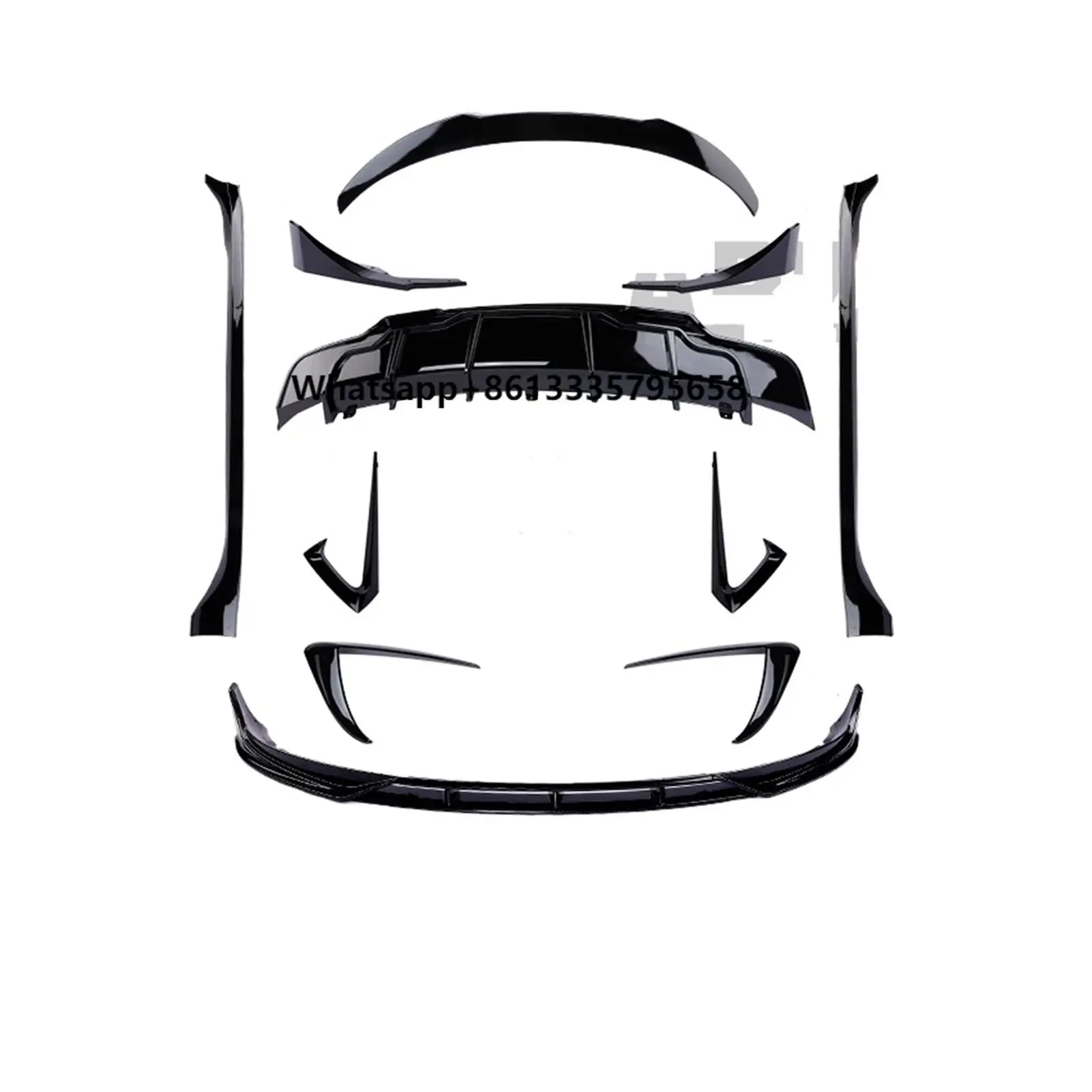 

Rear Spoiler Bumper Diffuser Side Skirt Front Lip Aero Kit Carbon Fiber Body Kit for Model 3