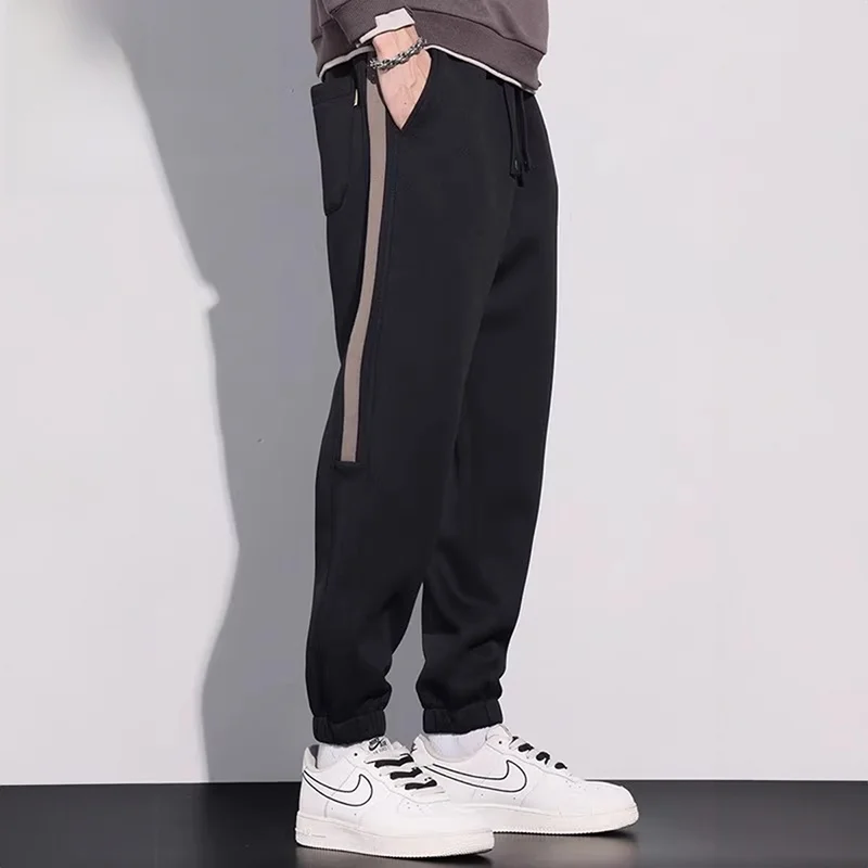 

Men's Casual Sports Pants Loose Fit Spring 2024 Trendy Baggie Trousers Youth Active Sle Polyester Spandex Blend