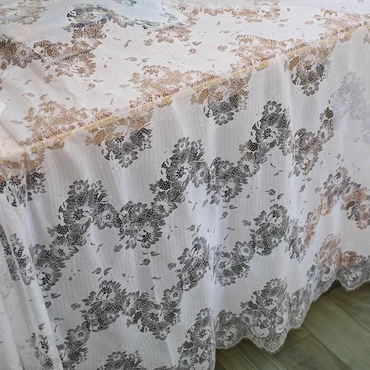 high quality export thin cotton texture eyelash lace fabric dress shirt cloth dress accessories
