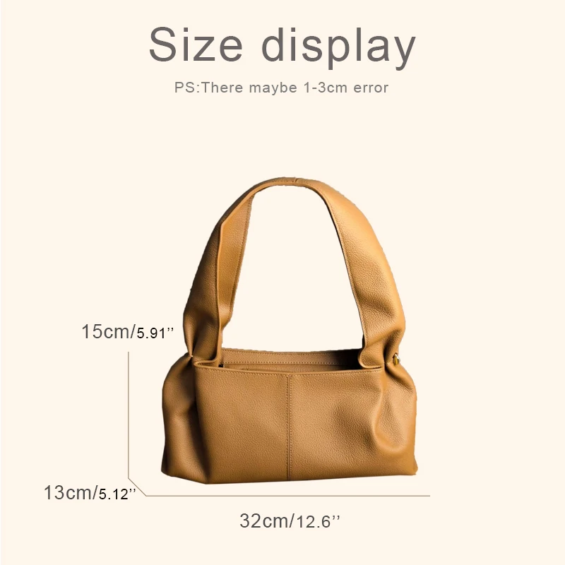 Leather Number Nine East West Bags For Women Luxury Designer Handbag and Purse 2026 New In Cowhide Folded Edge Underarm Shoulder