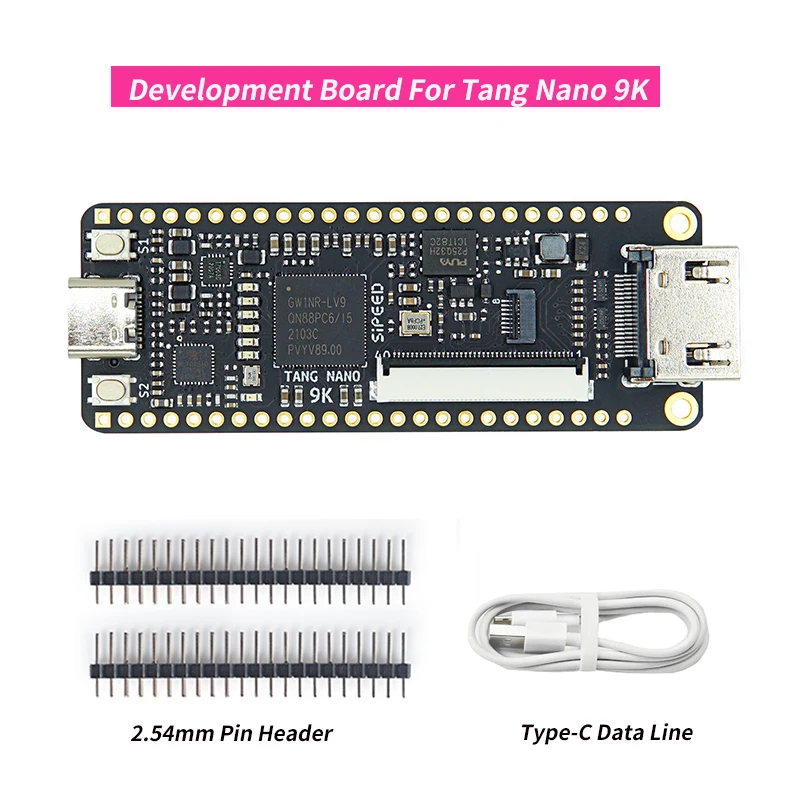 

Плата разработки Tang Nano 9K FPGA GOWIN GW1NR-9 RISC-V для Tang Nano 9K