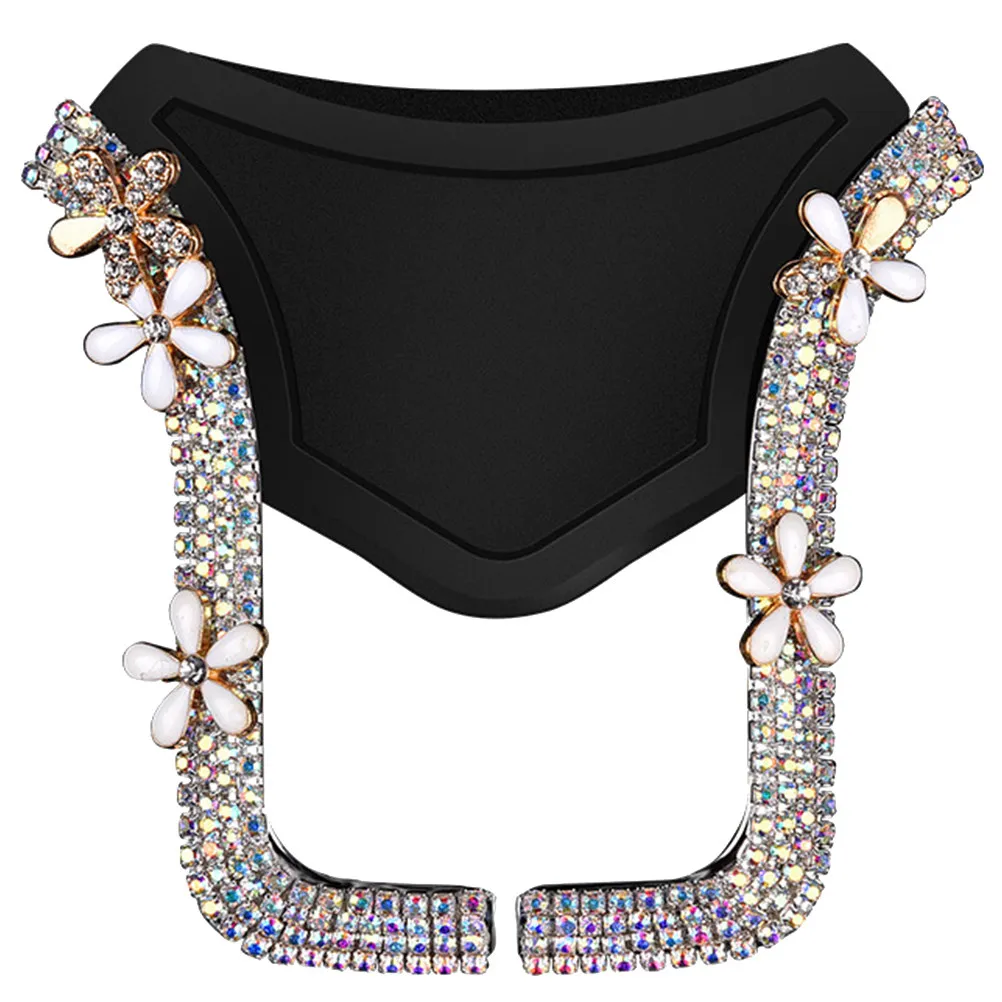 1Pcs Mobile Phone Navigation Holder Pink Rhinestone Mosaic Air Conditioning Vent Insert Stable Phone Mount Car Support