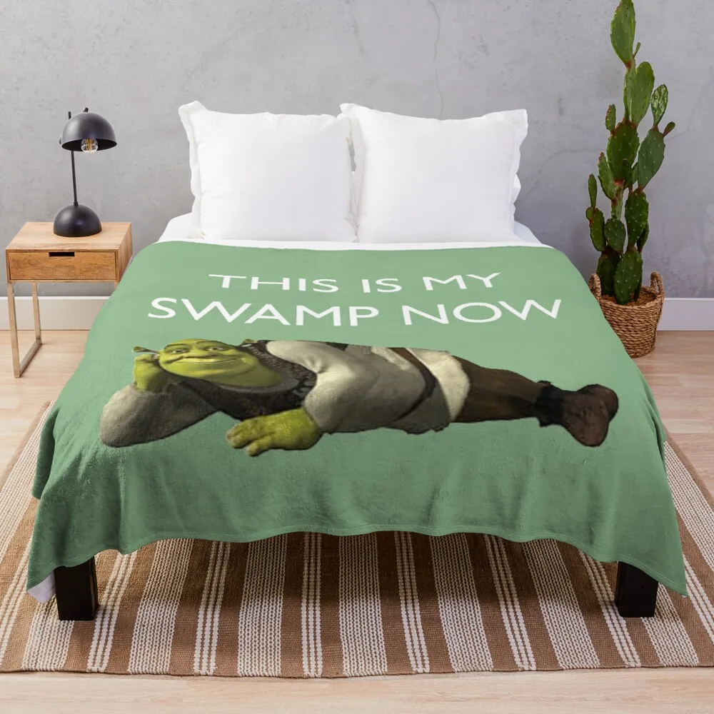 

ShrekThrow Blanket king flannel blanket