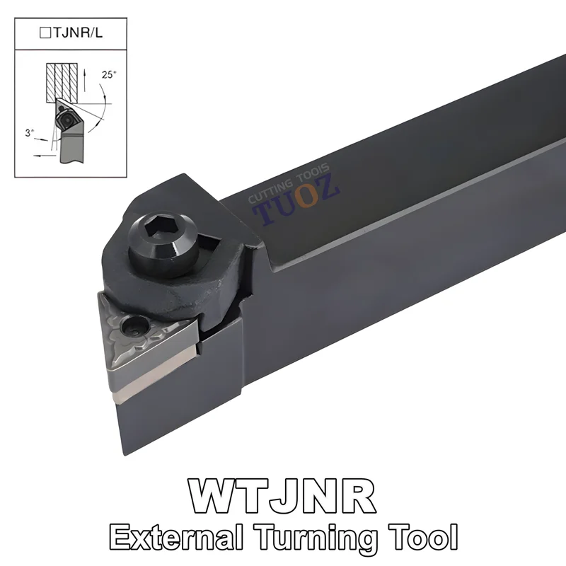 

TUOZ WTJNR WTJNL 93 градуса Внешний токарный инструмент 1616H16 2020K16 2525M16 Держатель с ЧПУ Токарный станок с хвостовиком TNMG1604 Вставки