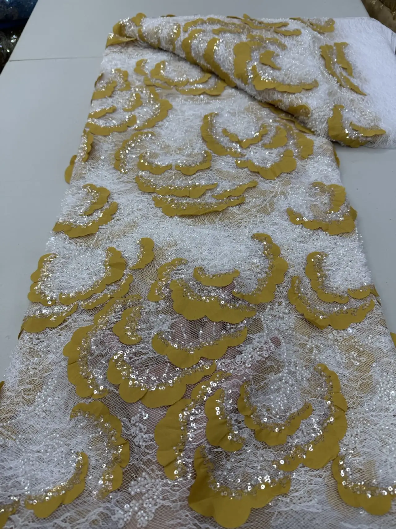 

Африканское кружево с бисером, французские свадебные пайетки, роскошный нигерийский тюль, материал для кутюр 2026 года для свадебных и вечерних платьев