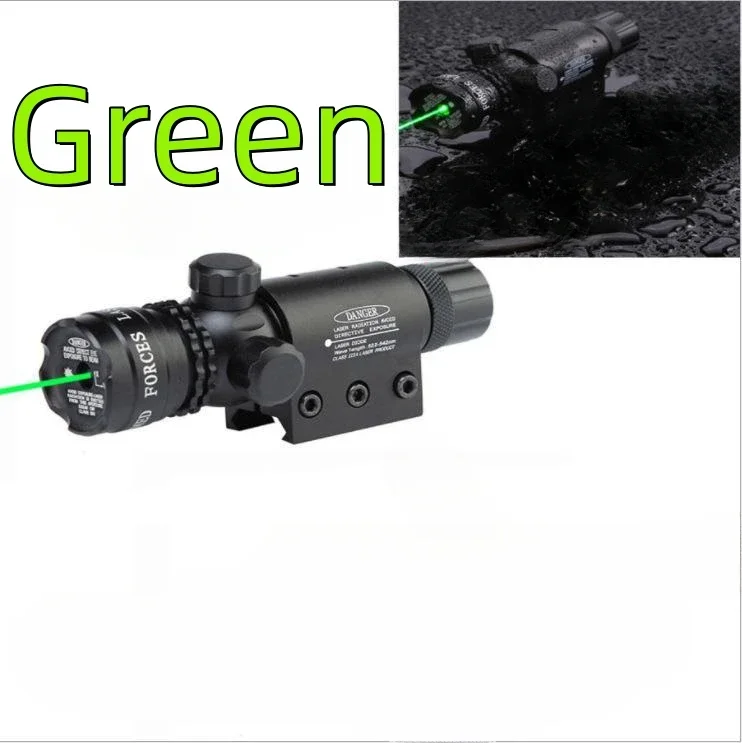 Mira de Metal láser nocturna verde/roja, abrazadera Universal de 11/20mm para riel, Rifle de aire, accesorios para pistola de tiro de caza al aire libre