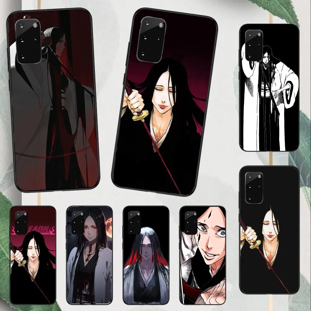 Bleach Unohana Mobile Cell Phone Case for Samsung Note 9 10 20 Plus Pro Ultra J6 J5 J7 J8 Black Soft Phone Cover Funda