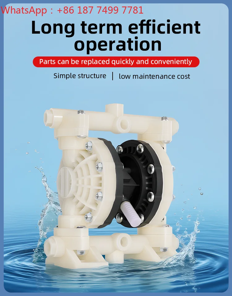 Agricultural Electric Air Operated Double Diaphragm Pump Industrial Chemical Fluid Transfer Pump