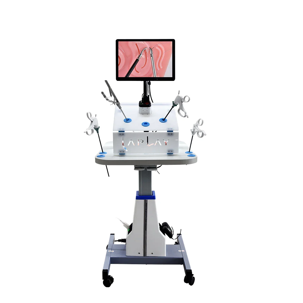 Laplay Laparoscopic Trainer Simulator Box With Endoscope Camera And Practice Modules For Doctor Medical Students Nurse Training