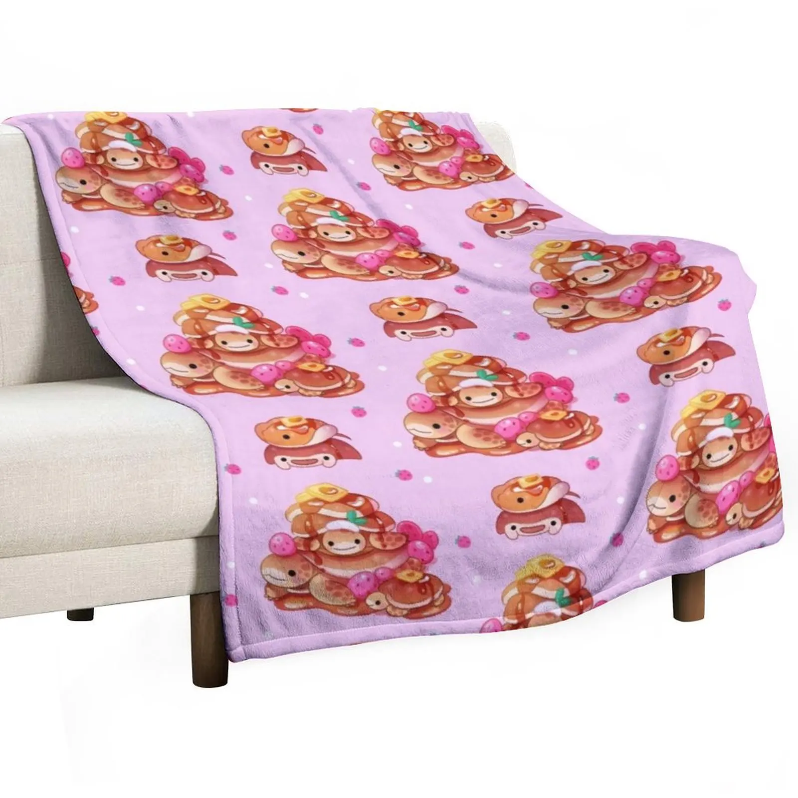 

Pancake tortoise Throw Blanket Machine Washable Soft Warm Blanket
