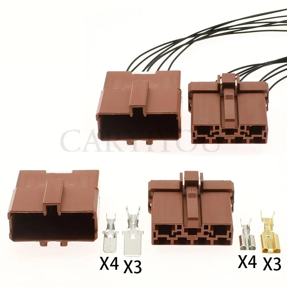 1 Set 7 Pin Male Female Automobile Instrument Panel Plug Switch Lock Plug Wiring Harness Socket Connectors 6950-0366 6950-1030