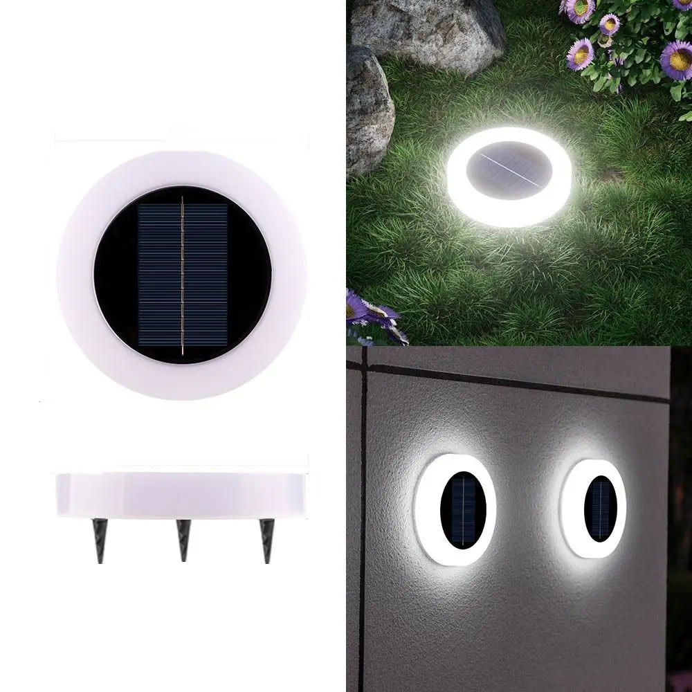 

2PCS Waterproof Solar Garden Lawn Lights Warm /White Light Dual-purpose Solar Ground Lights Energy Saving Solar Powered