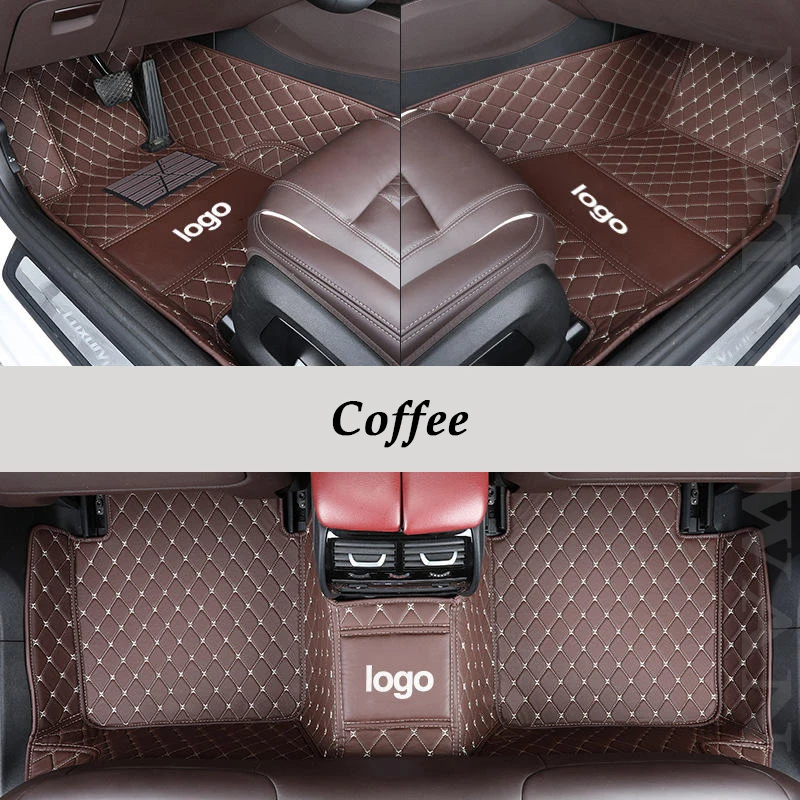 

YOTONWAN Custom Leather Logo Full Coverage Car Foor Mat 100% For Lsuzu All Models JMC D-MAX Mu-X Auto Accessories waterproof