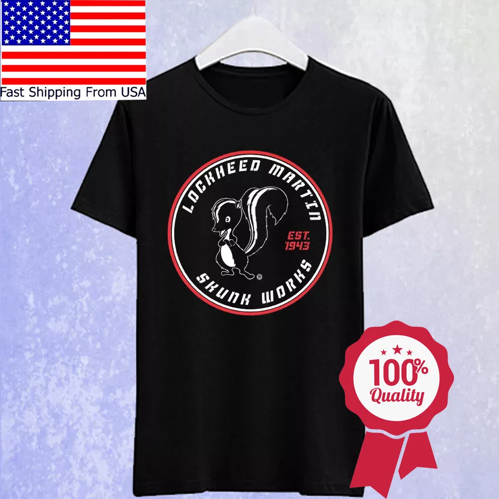 Lockheed Martin Skunk Works Men's Black Size S-5XL