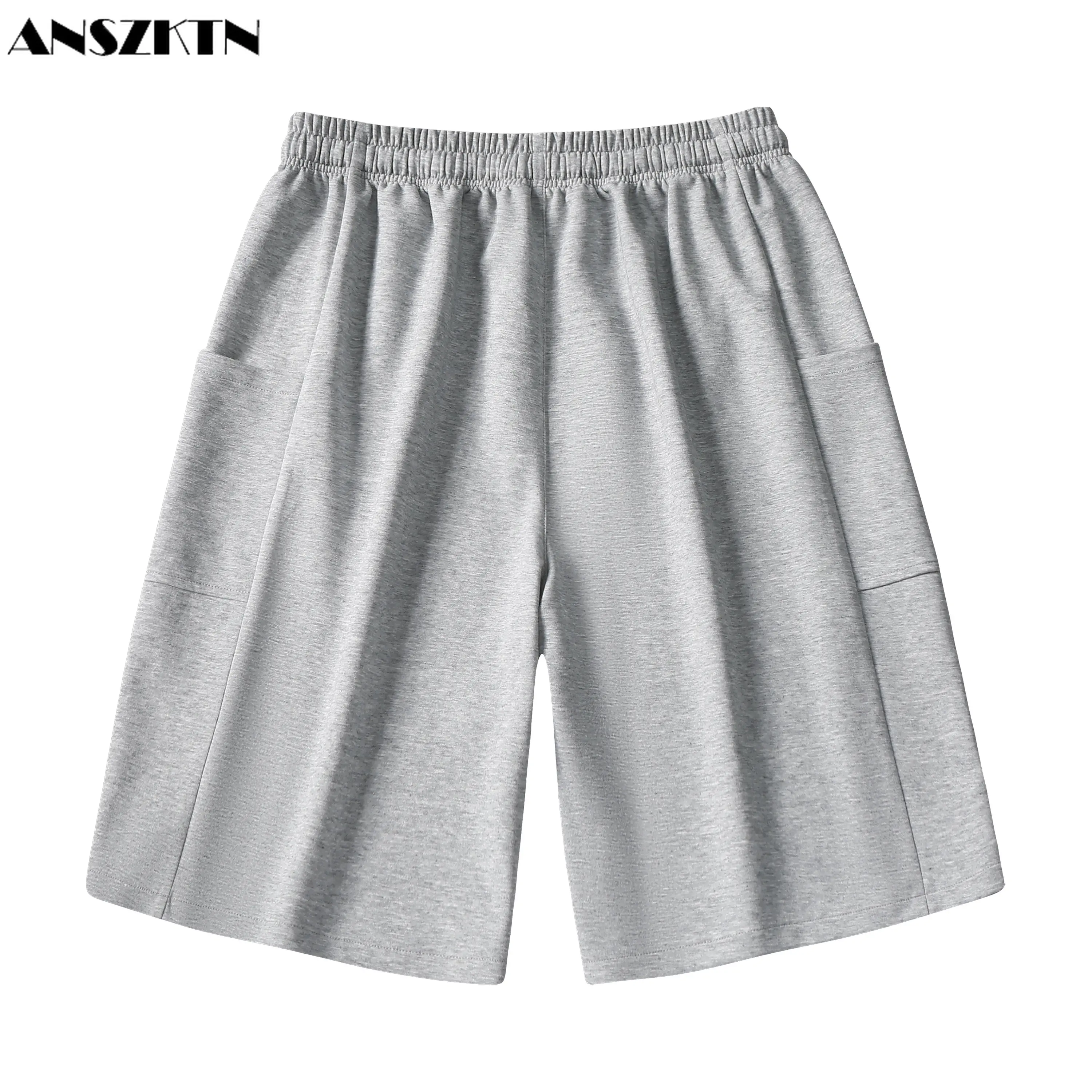 ANSZKTN 2023 Summer Casual Pants Men's Stretch Casual Shorts Trendy Brand Stretch Shorts