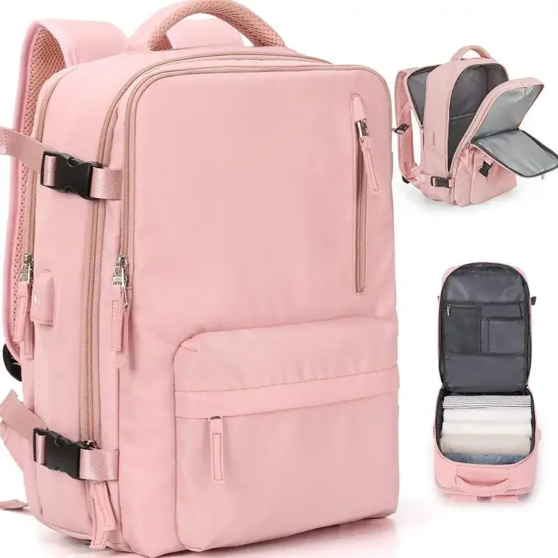 

Fashion Backpack Women's Large Capacity Multi-function Luggage Leisure Backpack Travel Boarding Travel College Student Schoolbag