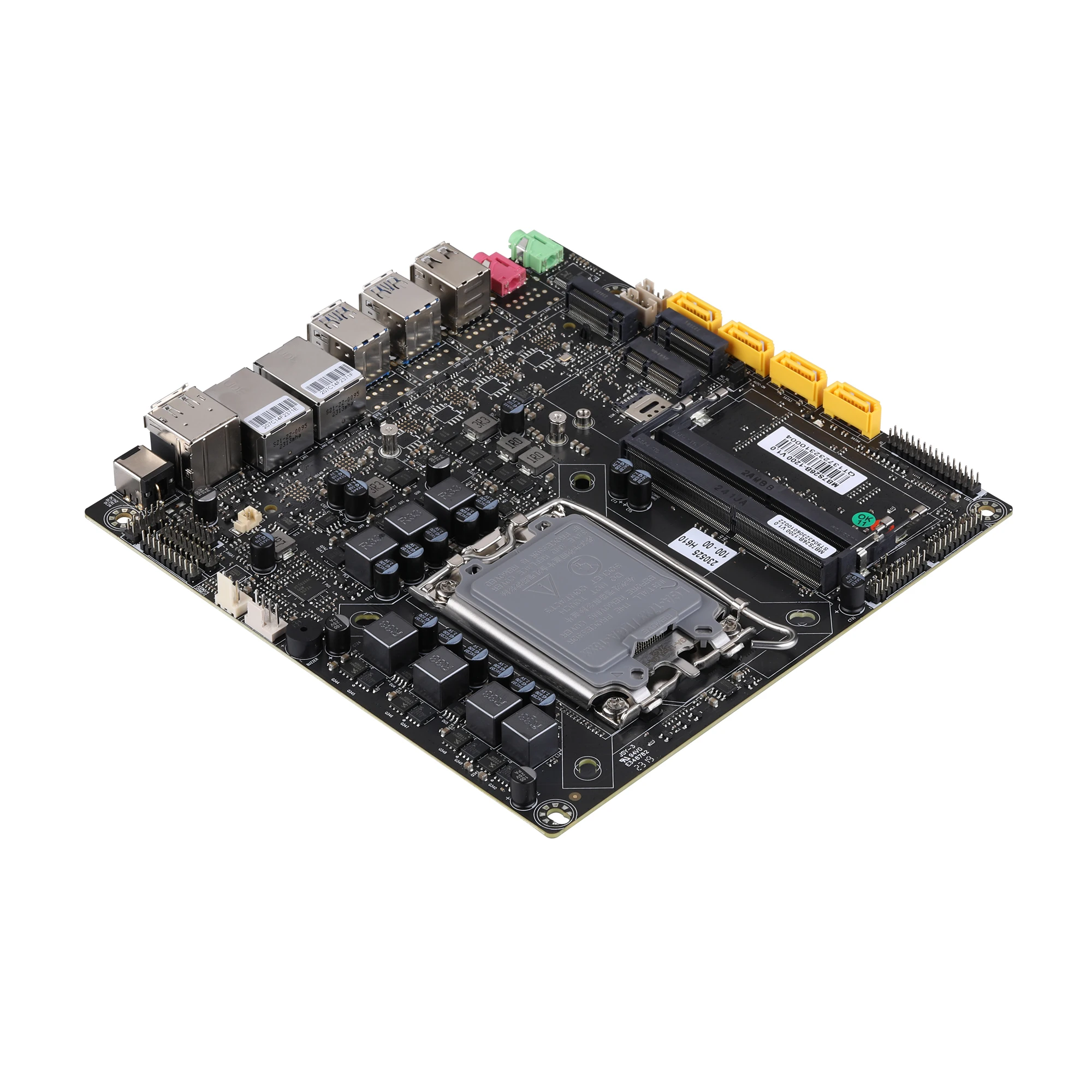 Free Shipping Qotom 6 RS232 Motherboard with Alder Lake-S/Raptor Lake-S,Dual I225 2500M Firewall Board