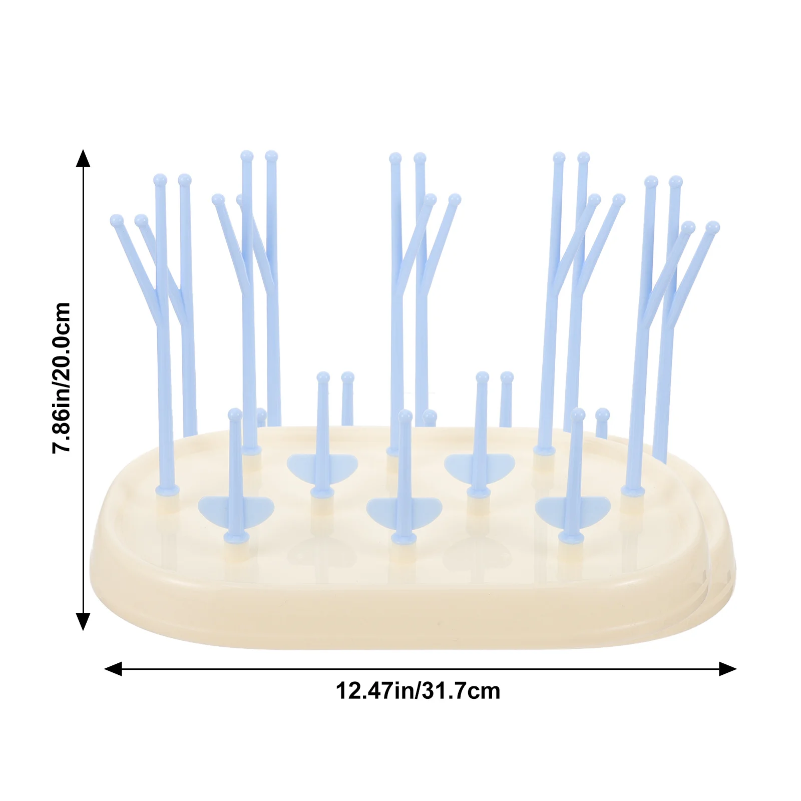 رف تجفيف زجاجات الأطفال أوتاد قابلة للفصل يحمل 8 زجاجات منظم تجفيف صينية تخزين مجفف زجاجات الأطفال حامل أكواب امتصاص سهل #6