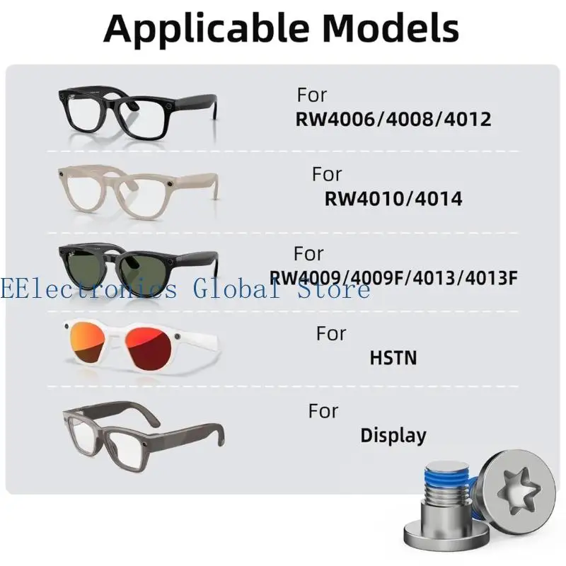 462B Glasses Maintenance For Skyler Contains Aluminum Alloy Screws And Rotating Head Screwdriver For Firm Fastening
