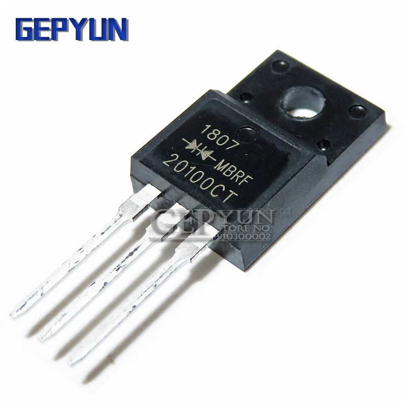 10PCS TO-220F MBRF20100CT SCHOTTKY DIODE MBR20100CT 20100CT Gepyun