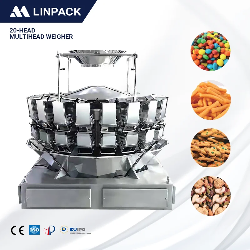 LINPACK Snack Chips Packing Machine Spare Parts 20-head Nuts Beans Candy Mix Standard Multihead Combination Scale Weigher