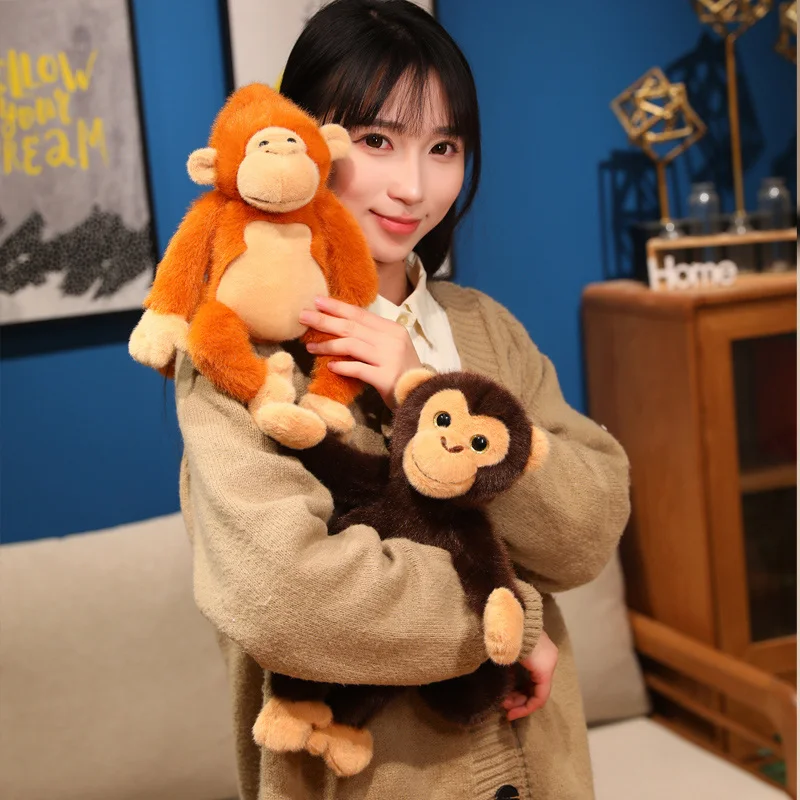 

New Realistice Kawaii Gorilla Plush Toys Long Arm Monkey Doll Toys Cartoon Animal Pillow Girls Creative Birthday Gift Baby Toys