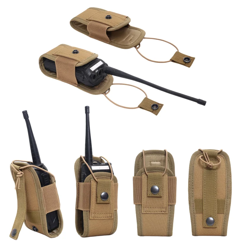 

1000D Tactical Molle Radio Walkie Talkie Pouch Waist Bag Holder Pocket Portable Interphone Holster Carry Bag for Hunting Camping