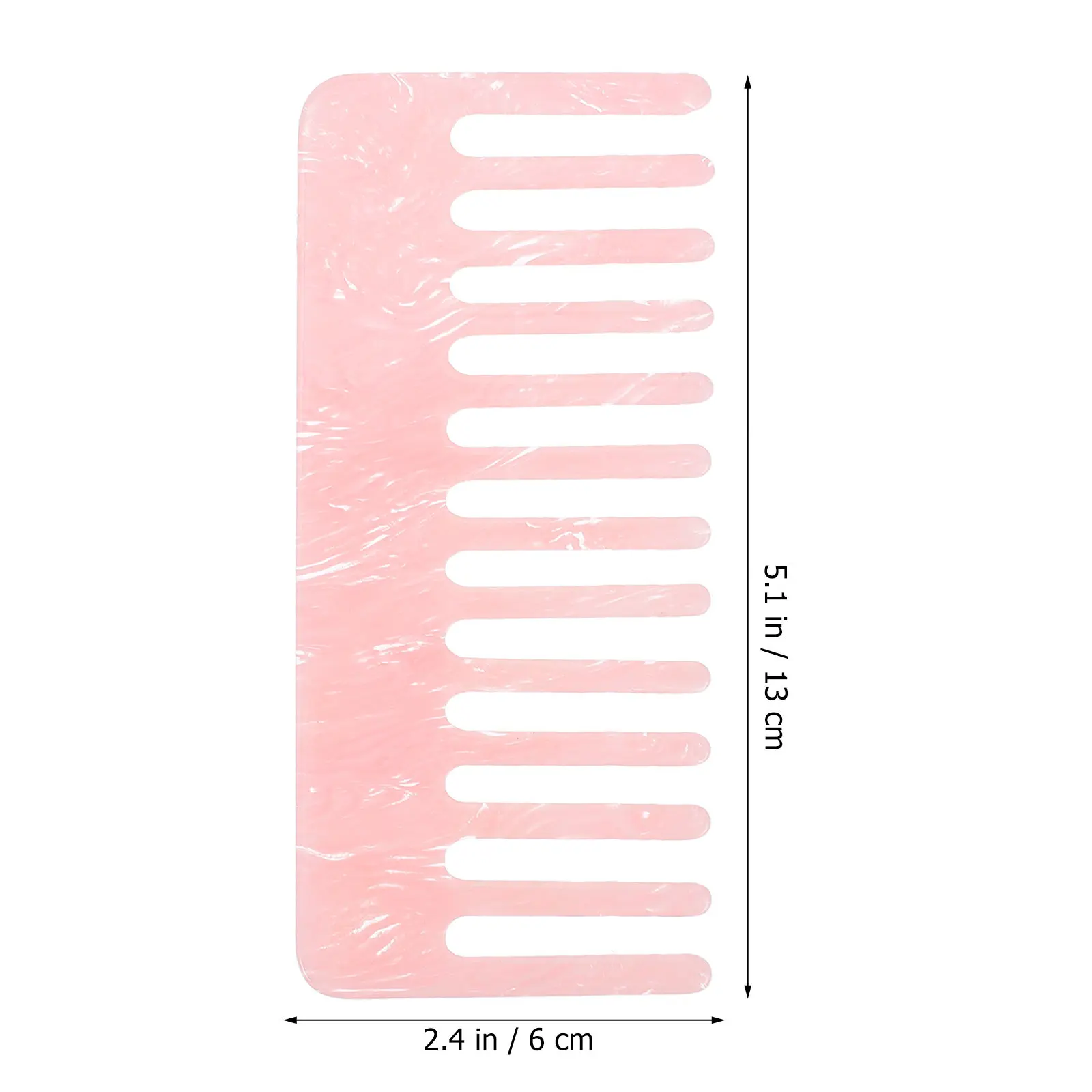 2Pcs Hair Combs Acetate Retro Marble Print Teeth Side Combs Scalp Massage Detangling Hair Care Accessories for Women