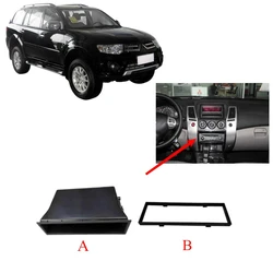 1 Pcs Stereo Box or Audio Frame for Pajero Sport KH Tape CD Box for Montero Sport 2007-2014 Box Storage Frame 8002B661 8010A224