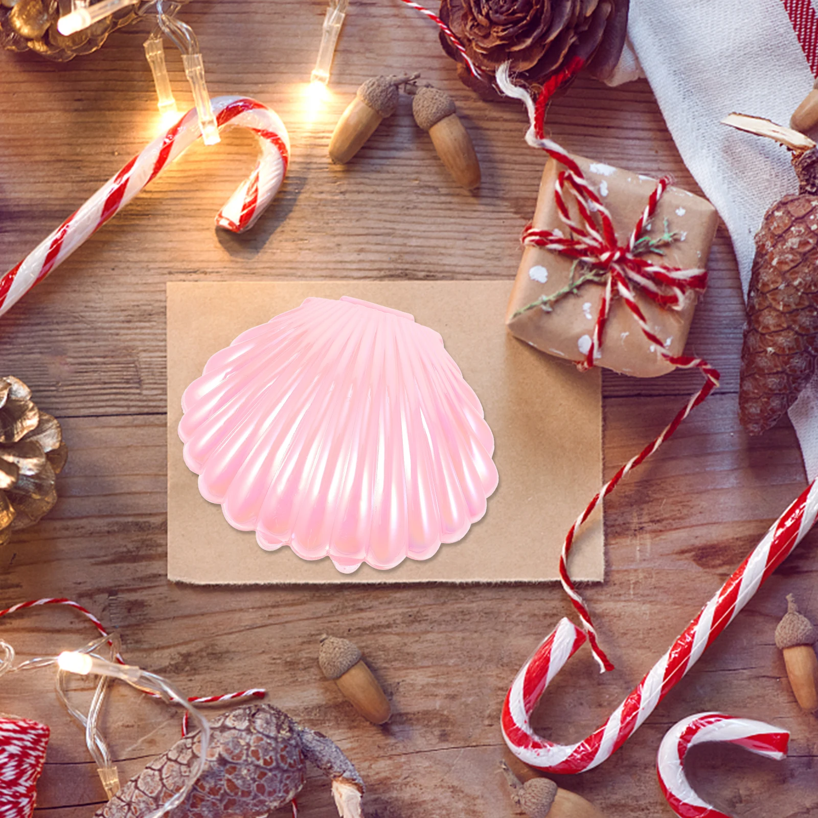 

10 Pcs Pearlescent Candy Box Sea Shell Boxes Wedding Favors Shells Jewelry Seashell Container Pp Elegant Party