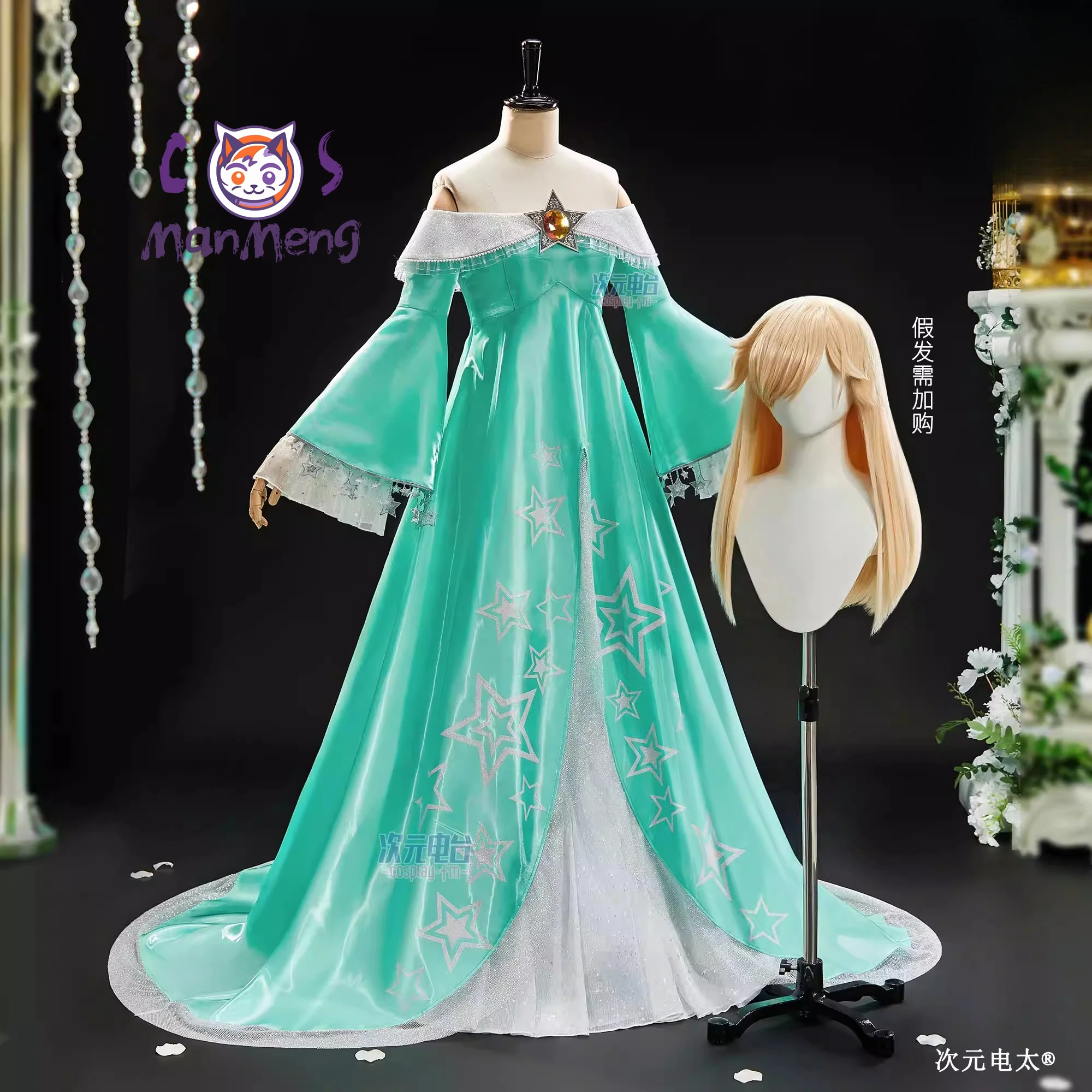 Movie Rosalina Cosplay Costume Dress Adult Women Rosalina Princess high quality… - Image 4