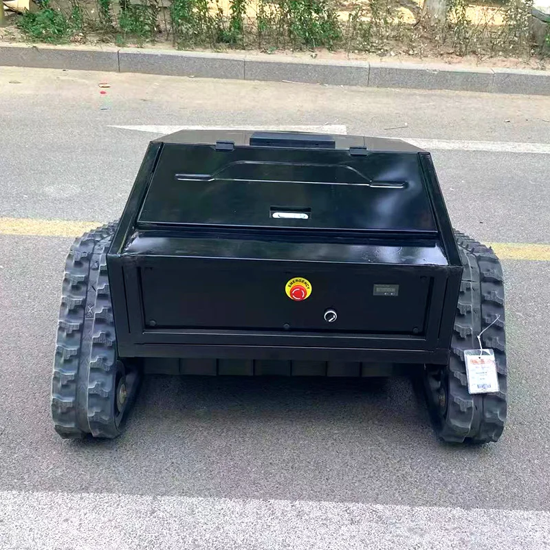 

Customized 800mm Factory Cheap Grass Cutter Robot Crawler Remote Control Lawn Mower