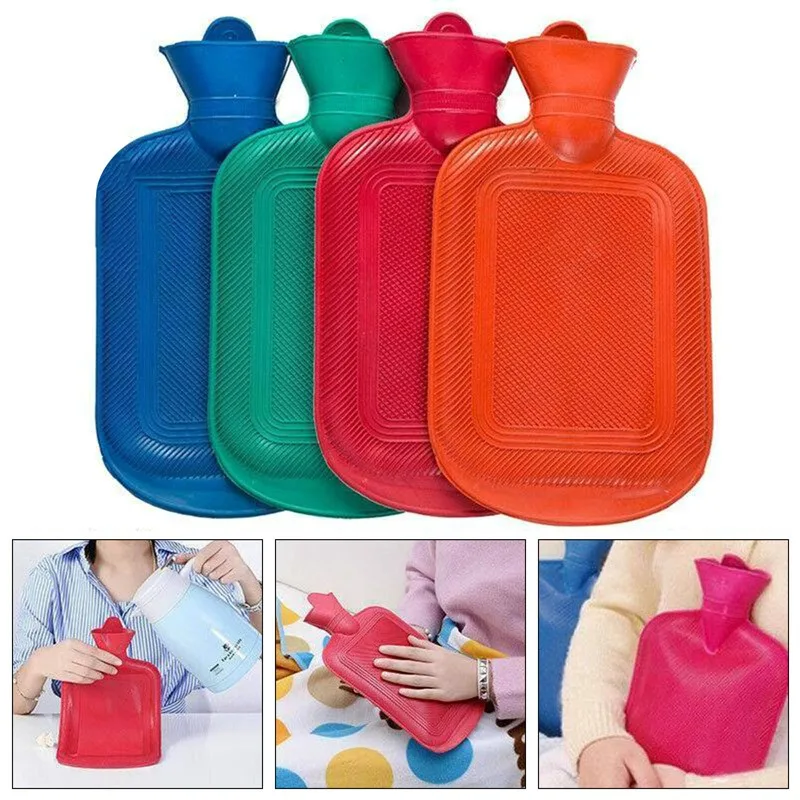 Home Autumn Winter Warm Water Bag Water Injection Rubber Hot Water Bottle Thick Hot Water Bottle Hand Feet Warmer Water Bottle