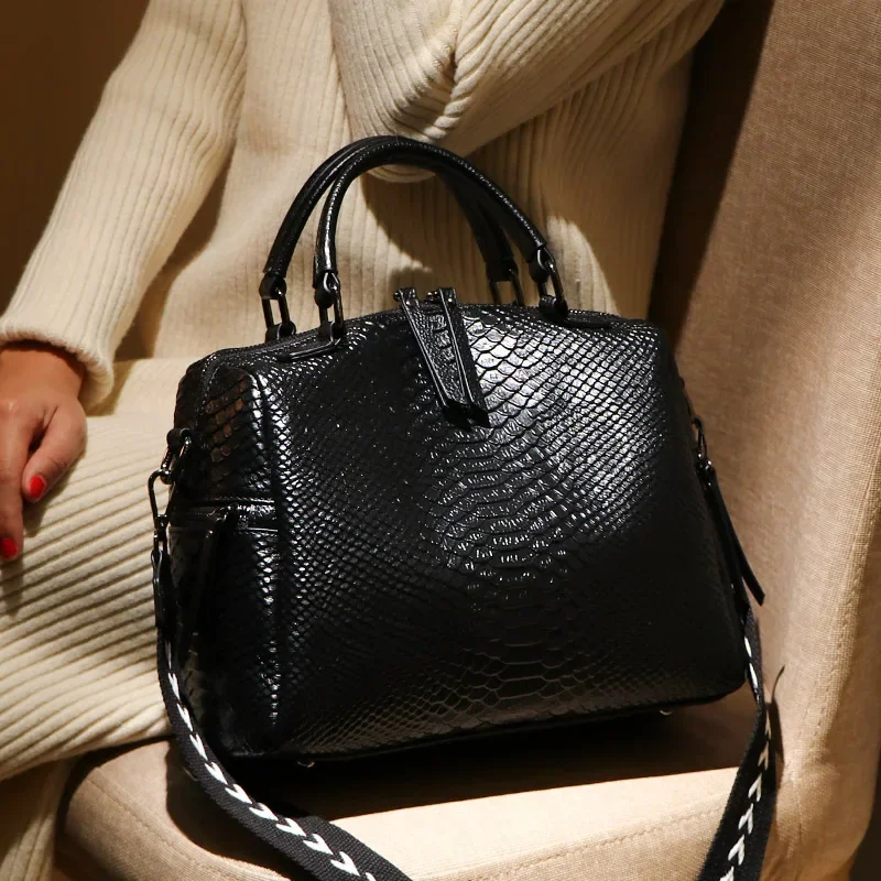 2024 New Fashion Alligator Women Handbags European Designer Leather Ladies Shoulder Bags Female Girl Brand Luxury Crossbody Bag