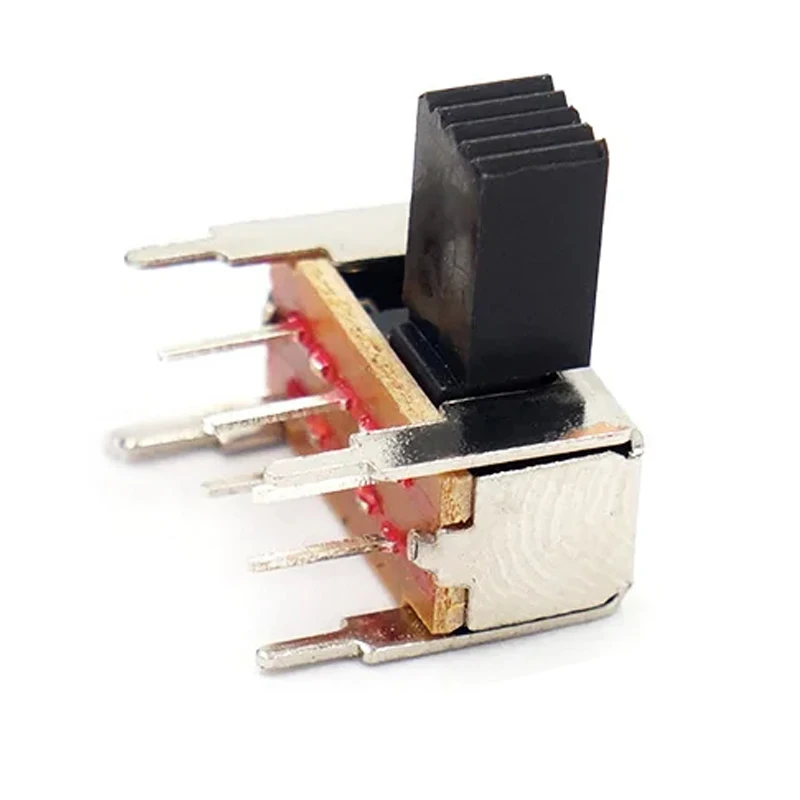 10 sztuk SK-22H04 dwustopniowy przełącznik dwurzędowy 6Pin pozioma stopka 2-stopniowy wzmacniacz mocy audio boczny przełącznik zasilania — zdjęcie 6