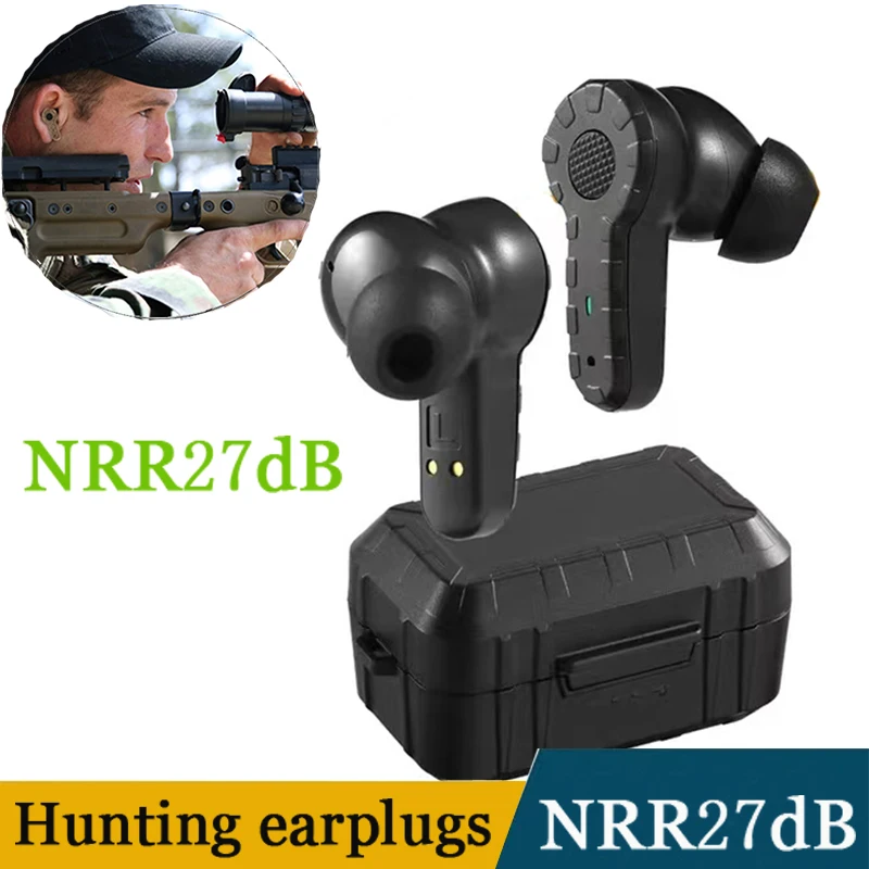 

Tactical protective earplugs, tactical headphones, sound pickup and noise reduction headphones, electronic earmuffs NRR27dB