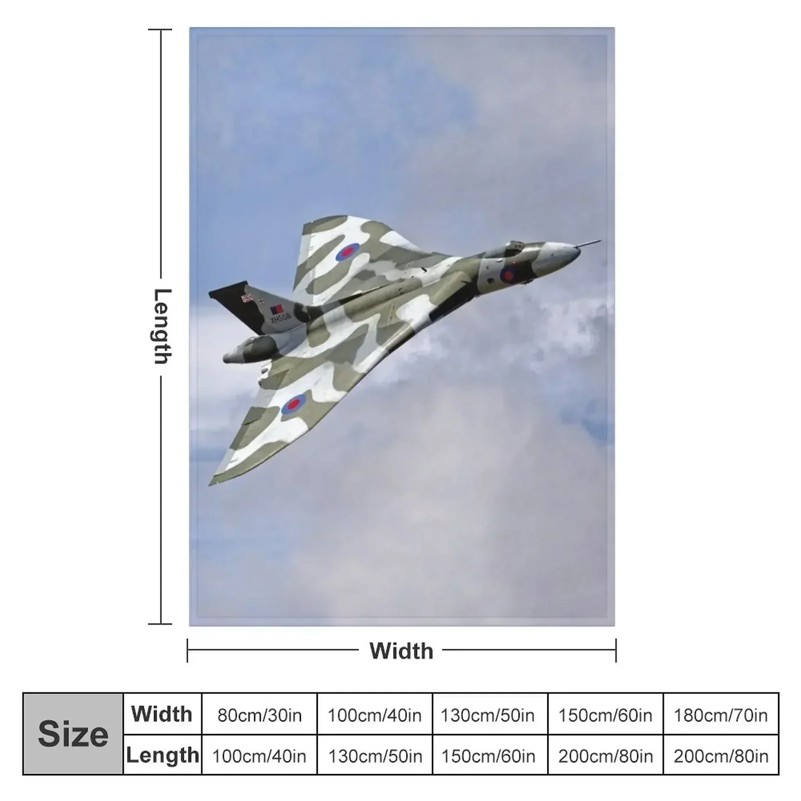 Avro Vulcan B2XH558 Spirit of Great Britain Throw Blanket Softest Bed Fashionable christmas gifts Summer Blankets