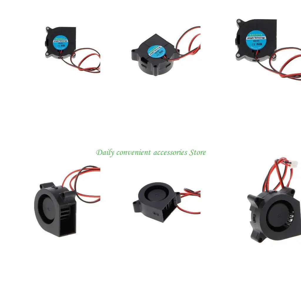 

97QB 1 Piece 4020 Blower Cooling Fan, 40mm x 40mm x 20mm Sleeve Bearing Cooling Fan with 2 Pin Terminal for 3D Printer