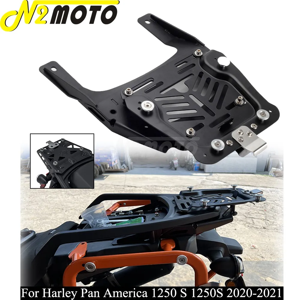 

For Harley Pan America 1250 1250S 20-24 Motorcycle Accessories Top Case Mounting System Luggage Trunk Toolbox Saddlebag Carrier