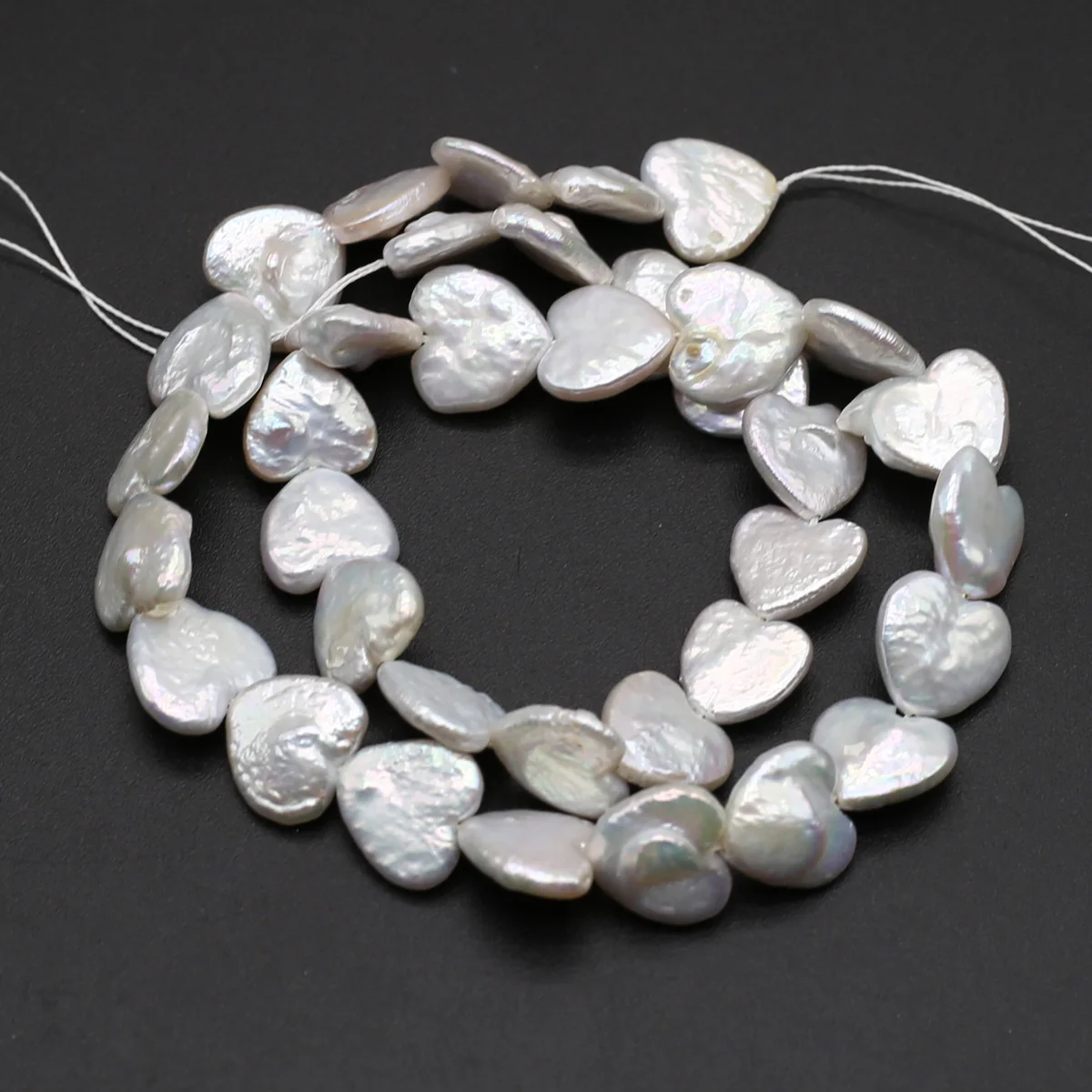 Natural Baroque Style Pearl Beads Charms Heart Freshwater Pearls for Earring Bracelet Pendant Necklace Hairclip DIY Jewelry 13''