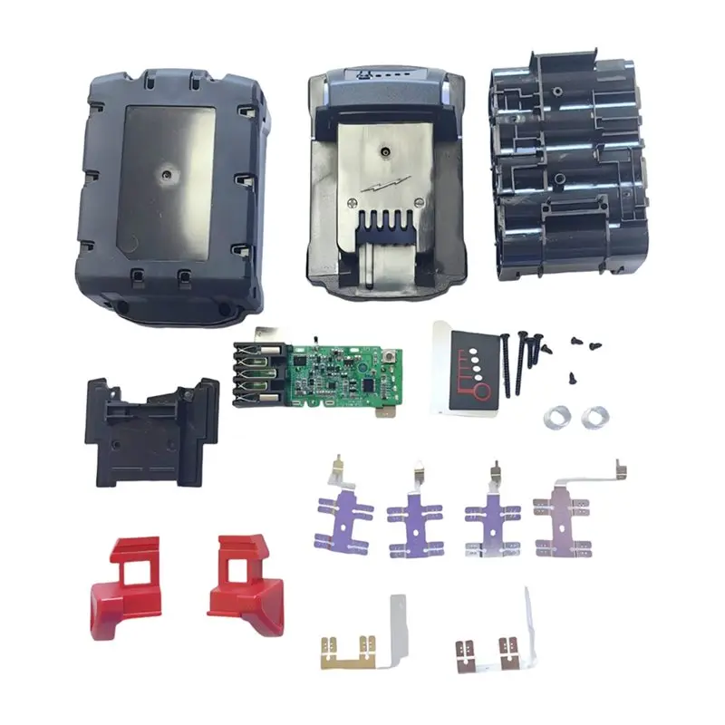 PHILE-For M18 Power Tool Compatible 10Core 18650 Battery Storage Box Case Replacement Battery Protection Board